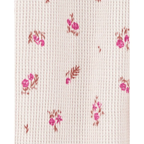 Pyjama dors-bien zippé thermique floral bébé fille