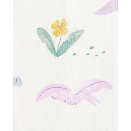 Pyjama dors-bien zippé floral bébé fille - Coton