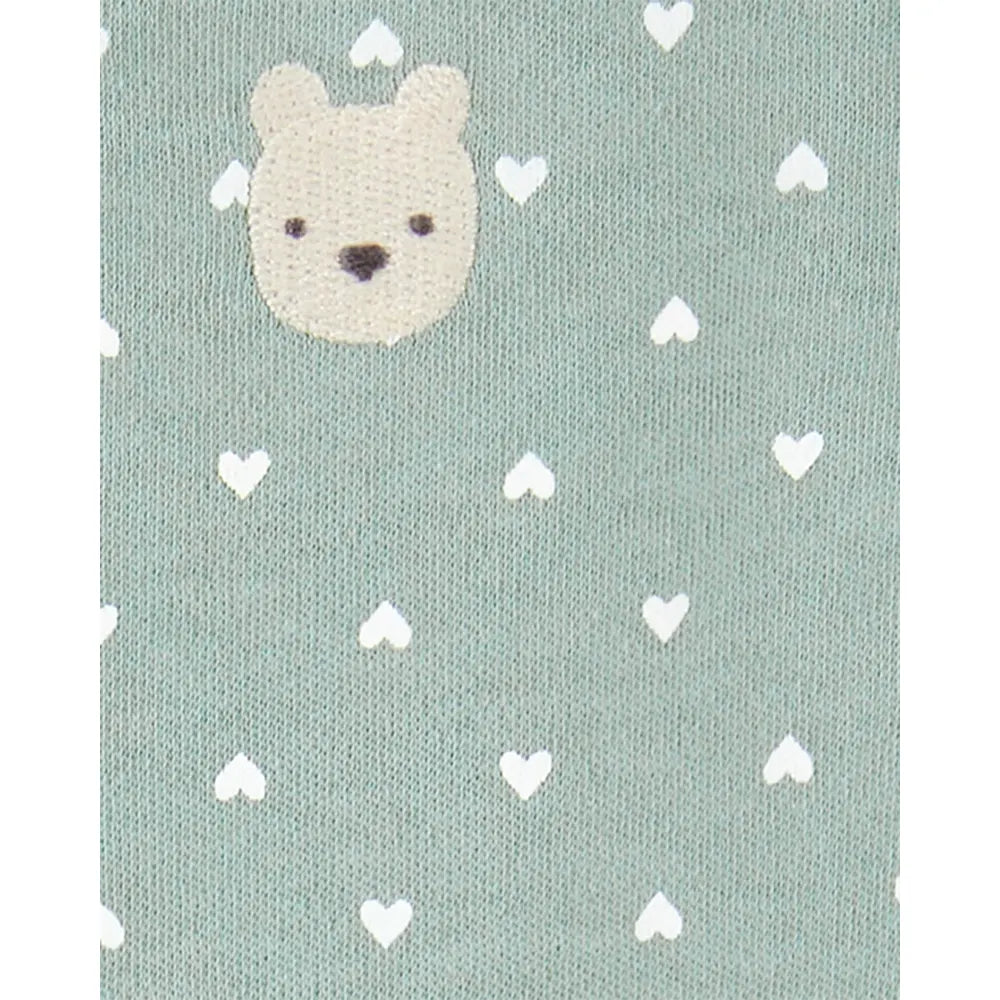 Pyjama dors-bien zippé à pois bébé fille - Coton