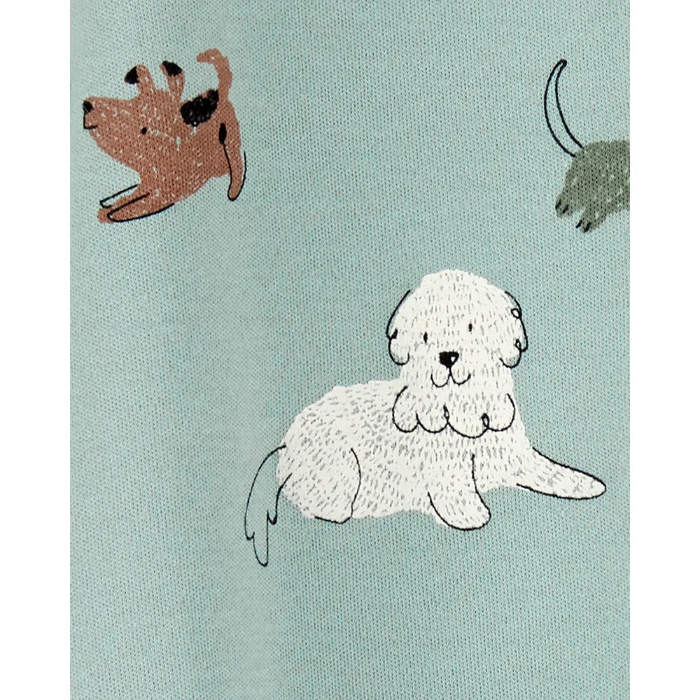 Pyjama dors-bien zippé chien bébé garçon - Coton