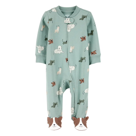Pyjama dors-bien zippé chien bébé garçon - Coton