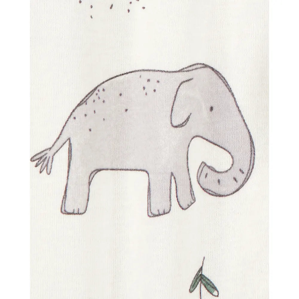 Lot de 2 pyjamas zippés éléphant bébé