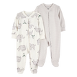 Lot de 2 pyjamas zippés éléphant bébé