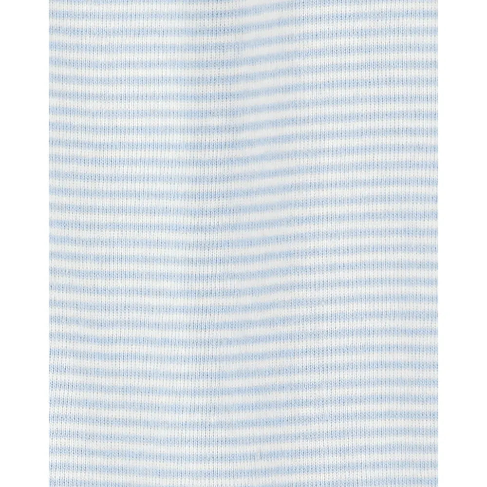 Carter's Baby Boy 2-Pack Zip-Up Cotton Sleep & Plays - Blue & White