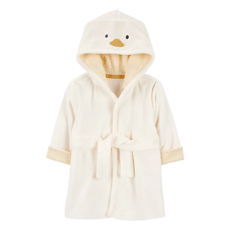 Peignoir à capuche poussin bébé - Ivoire