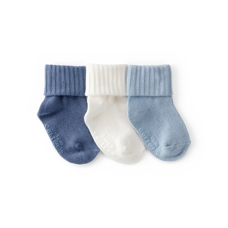 Lot de 3 paires de chaussons-chaussettes bébé garçon
