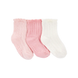 Lot de 3 paires de chaussettes pointelle bébé fille