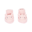 Chaussons en crochet lapin bébé fille - Rose