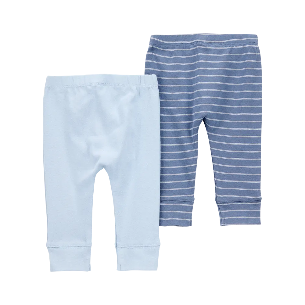 Lot de 2 pantalons bébé garçon - Bleu