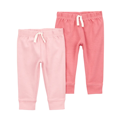 Lot de 2 pantalons bébé fille - Rose