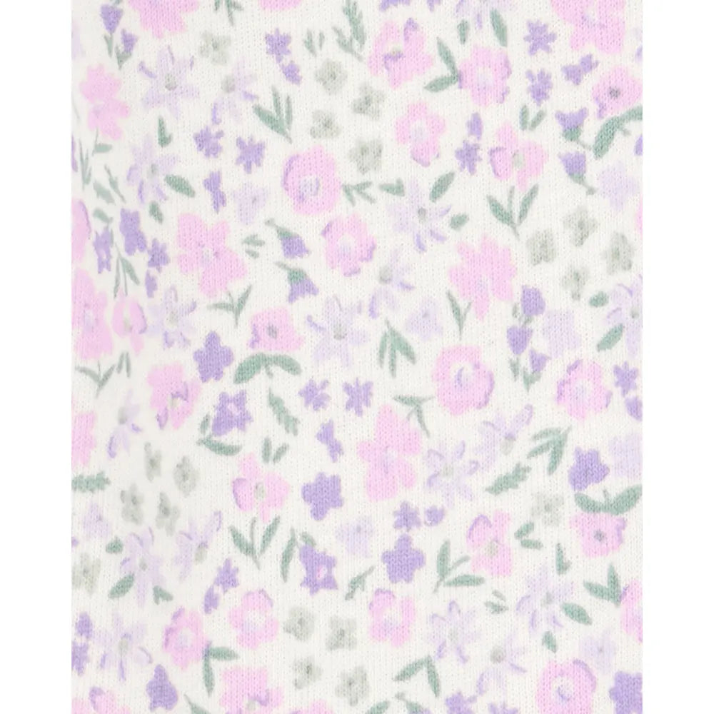 Lot de 2 pantalons fleuris bébé fille - Coton