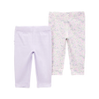 Lot de 2 pantalons fleuris bébé fille - Coton