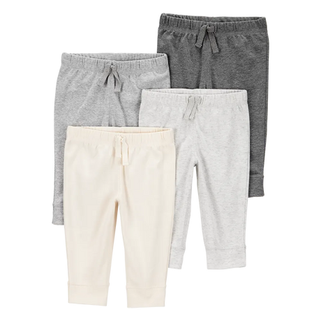 Lot de 4 pantalons pour bébé - Couleurs neutres