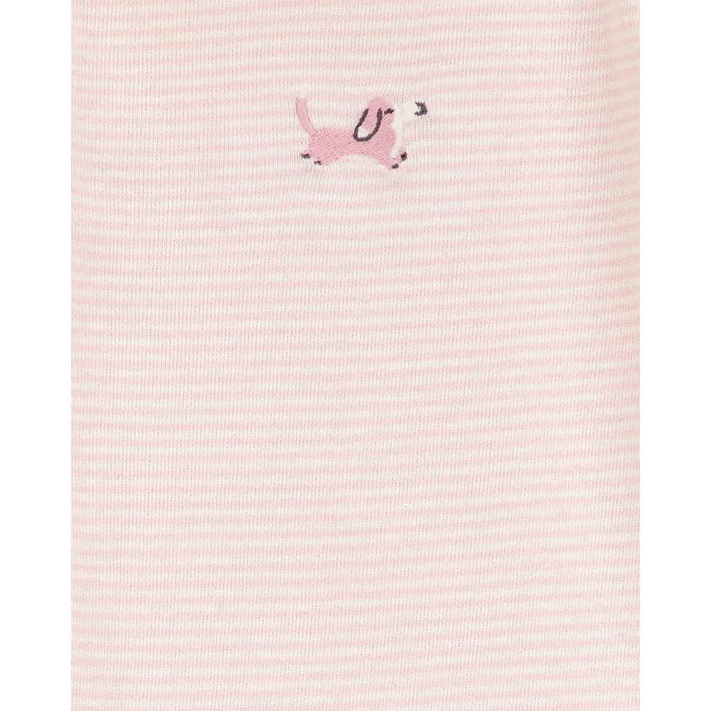 Ensemble 3 pièces chiot pour bébé fille - Coton