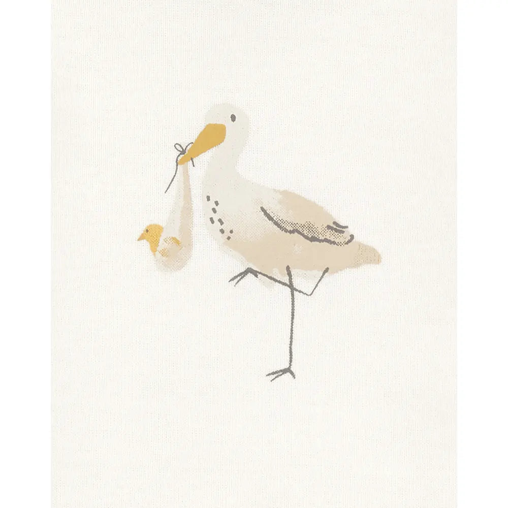 Ensemble 3 pièces cigogne pour bébé - Unisexe