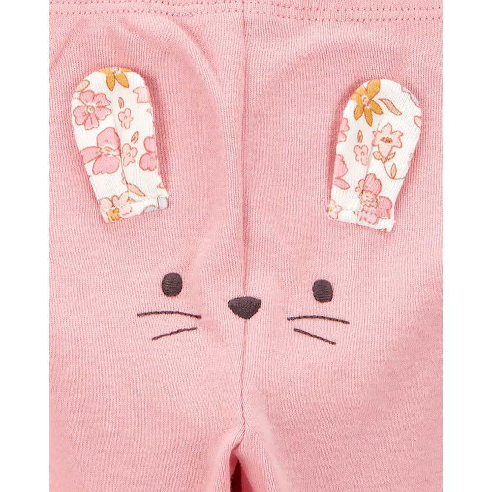 Ensemble 3 pièces souris florale bébé fille - Coton