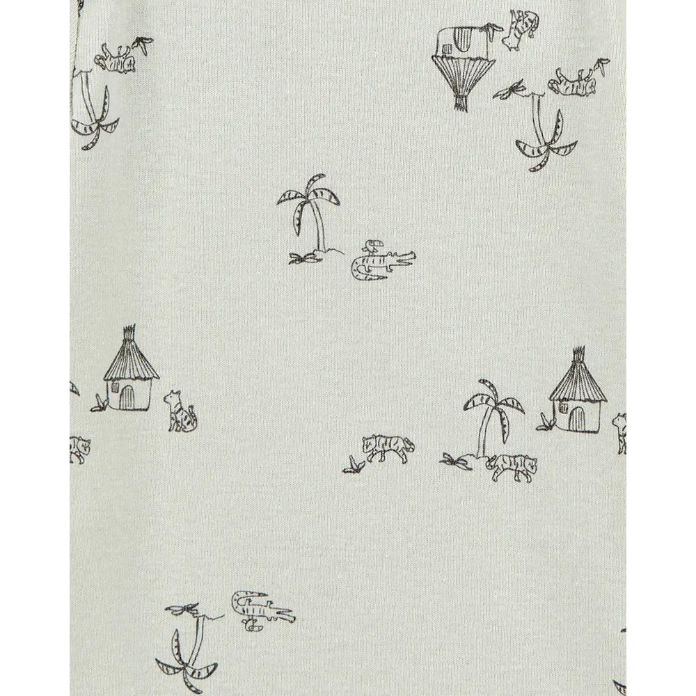 Lot de 5 bodys manches courtes safari bébé