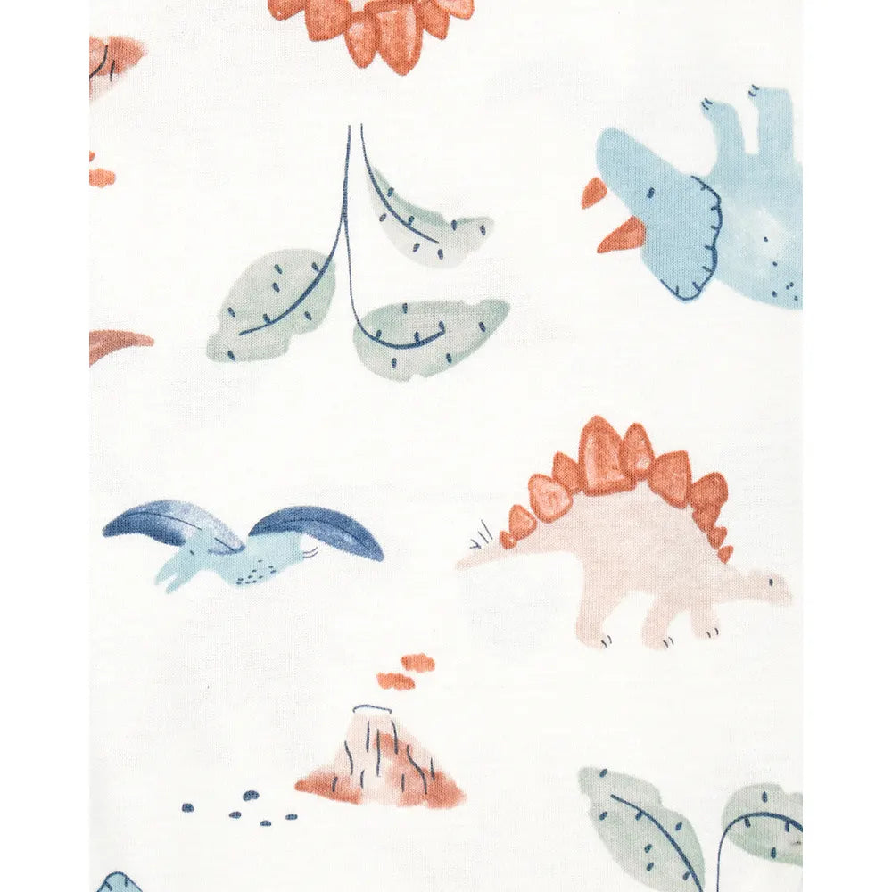 Lot de 5 bodys dinosaure bébé garçon - Coton