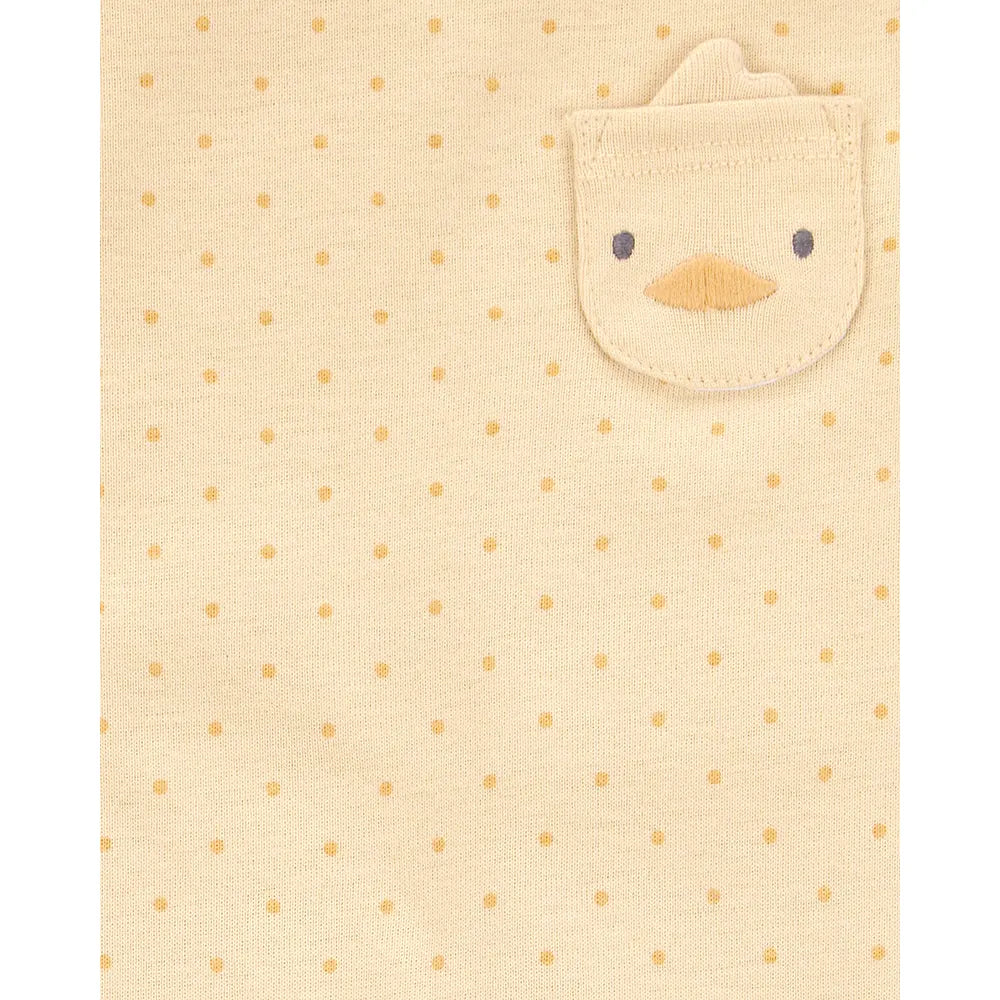 Lot de 5 bodys manches courtes bébé fille - Animaux