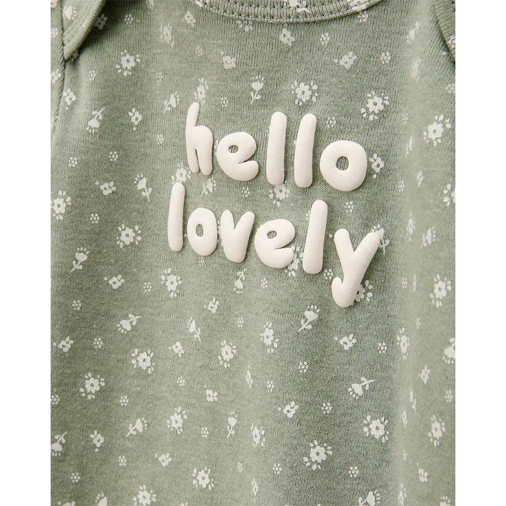 كارترز مجموعة من 5 بودي قطني لرضيعة بنت - أحصنة مزهرة