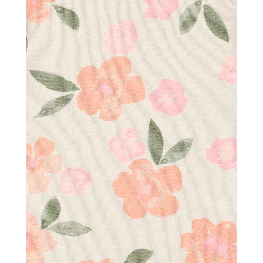 Lot de 5 bodys chevaux fleuris bébé fille - Coton