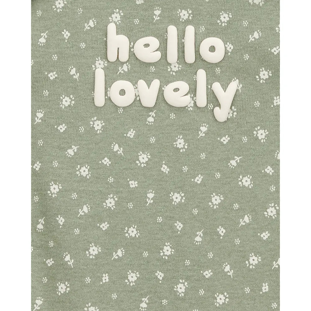 كارترز مجموعة من 5 بودي قطني لرضيعة بنت - أحصنة مزهرة