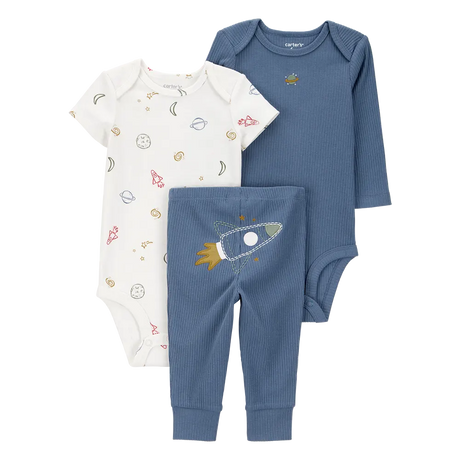 Ensemble 3 pièces fusée pour bébé garçon