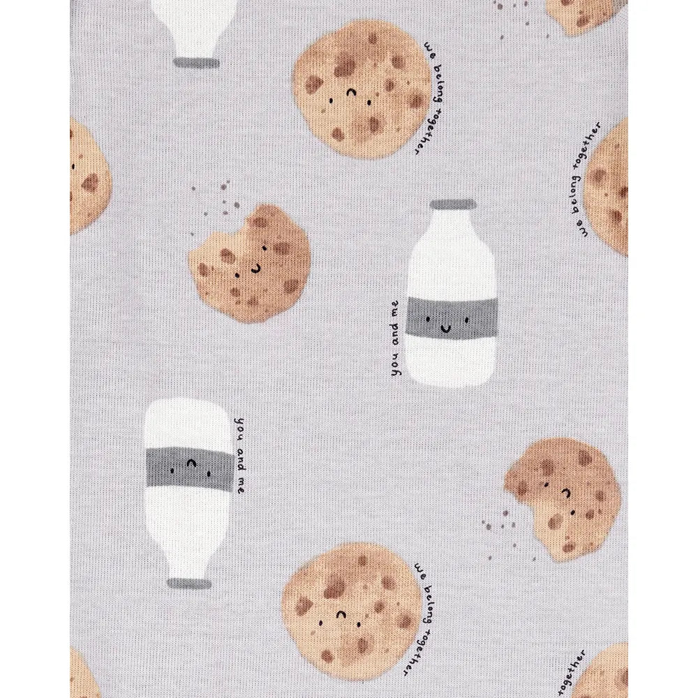 Ensemble 3 pièces lait et biscuits bébé - Coton