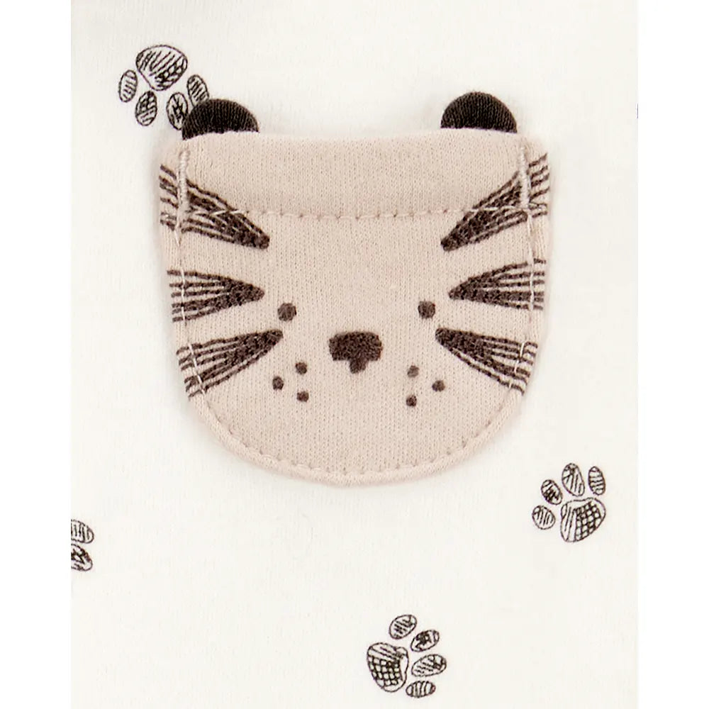 Pyjama dors-bien zippé tigre bébé garçon - Coton