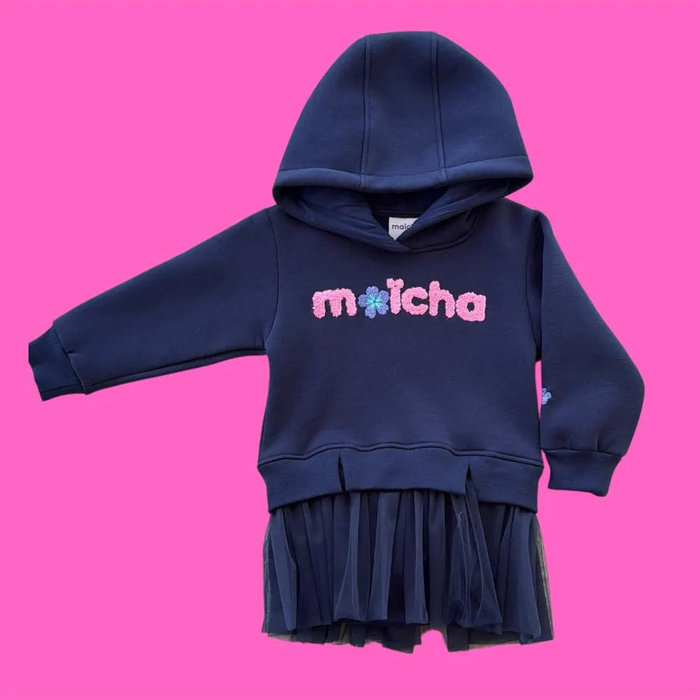 Maïcha Robe a Capuche – Bleu
