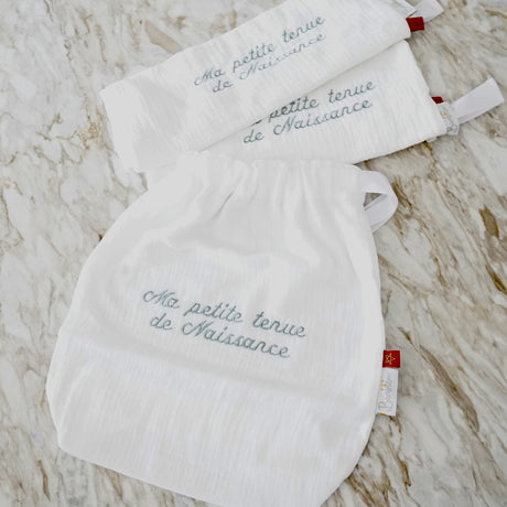 Bambidou Pochon / Tkimcha Ma Petite Tenue de Naissance - Vert Eau