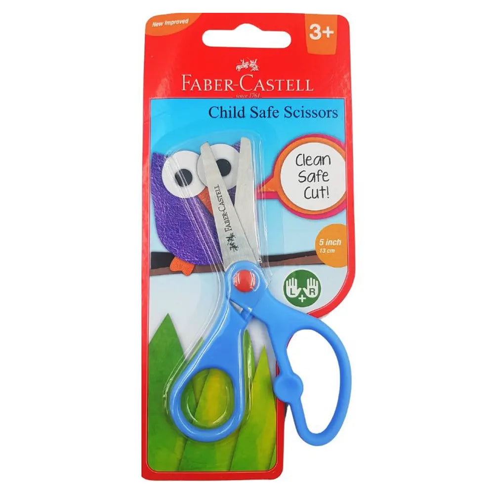 Faber-Castell Secure Children's Scissors - Blue