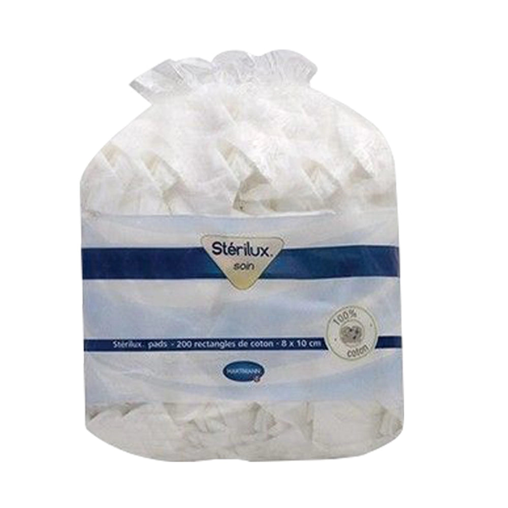 Hartmann Sterilux Pads Rectangles de Coton - 200 Pièces