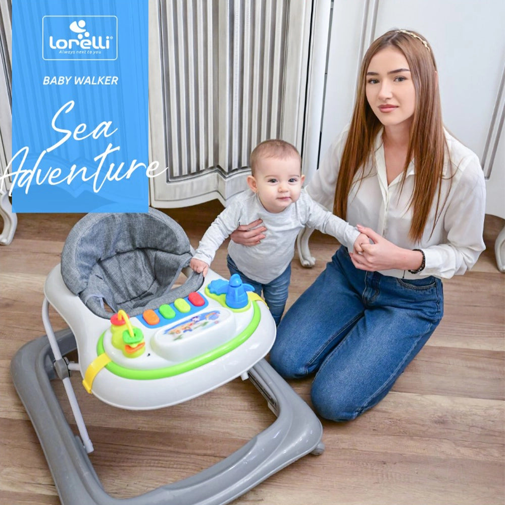 لورلي - مشاية بحرية - رمادي فيروزي