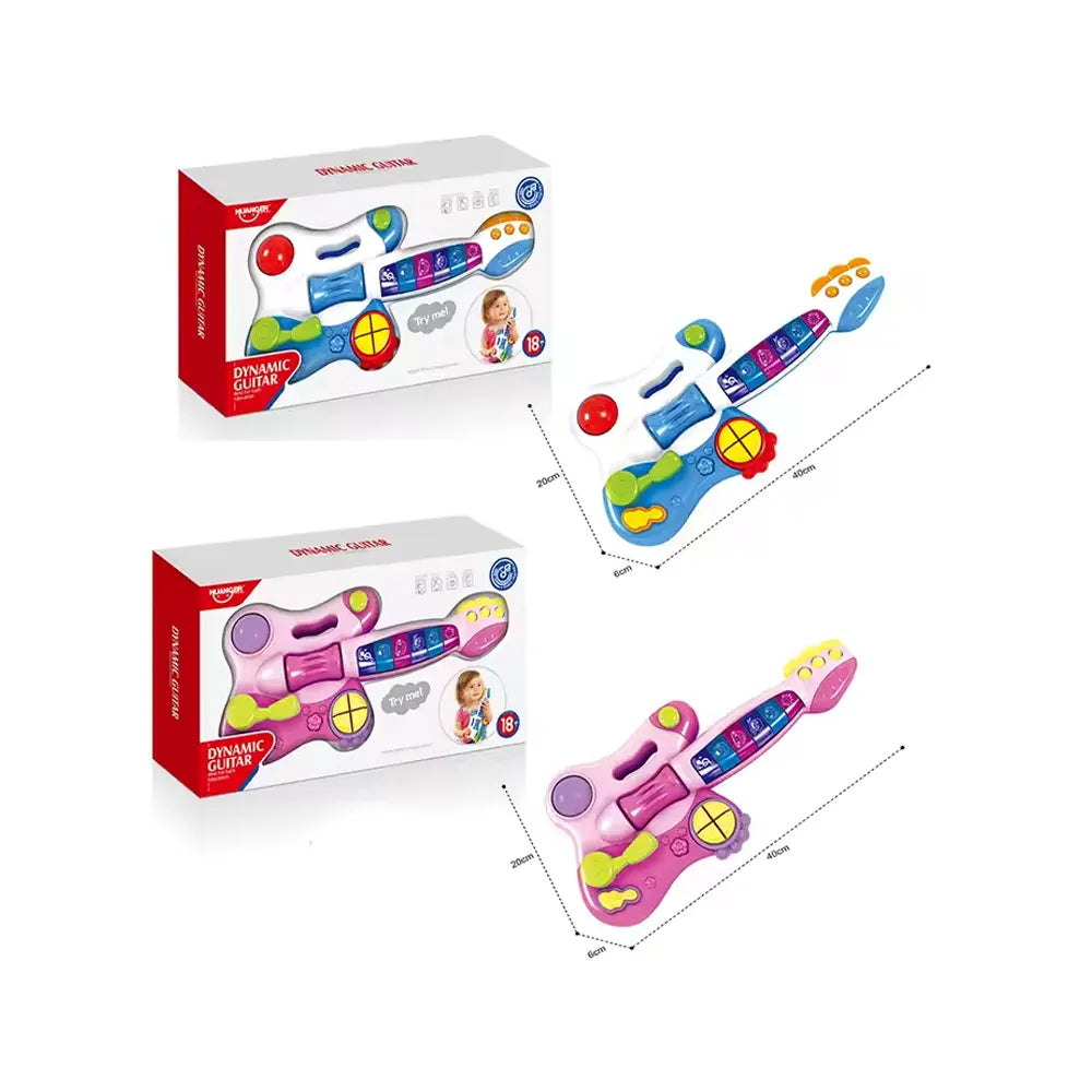 Huanger Guitarra Musical y Dinámica +18M - Rosa