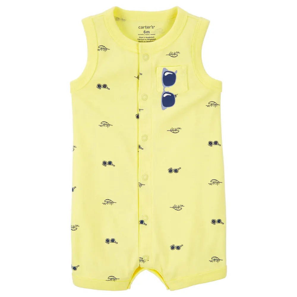 Barboteuse en Coton Carter's - Jaune