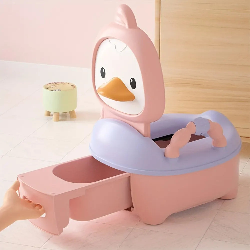 Orinal de aprendizaje con tapa - Tema Pato