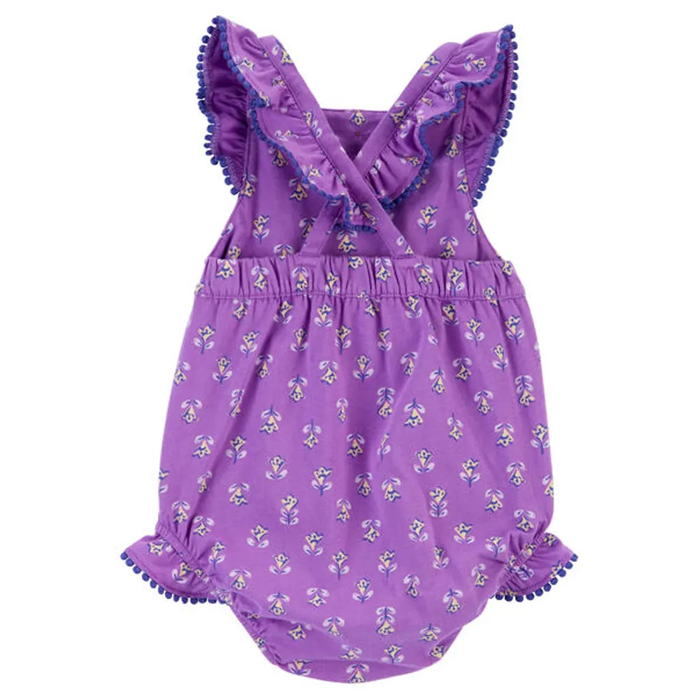 Barboteuse à Bulles Carter's - Fleurie Mauve