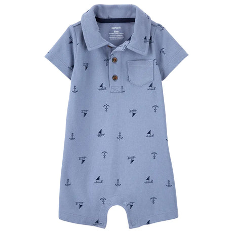 Barboteuse à Col Bateau Carter's - Bleu