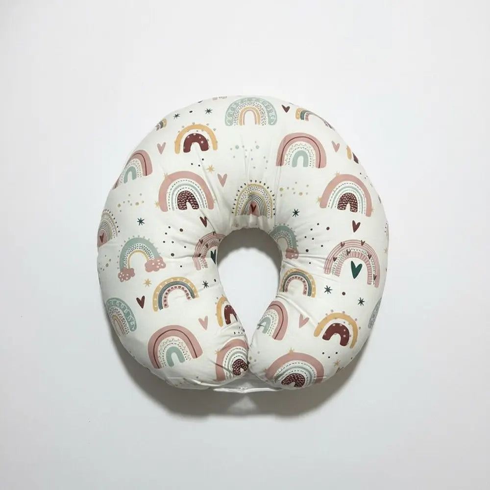 BébéYo Coussin d'Allaitement Rainbow - Rose Poudré