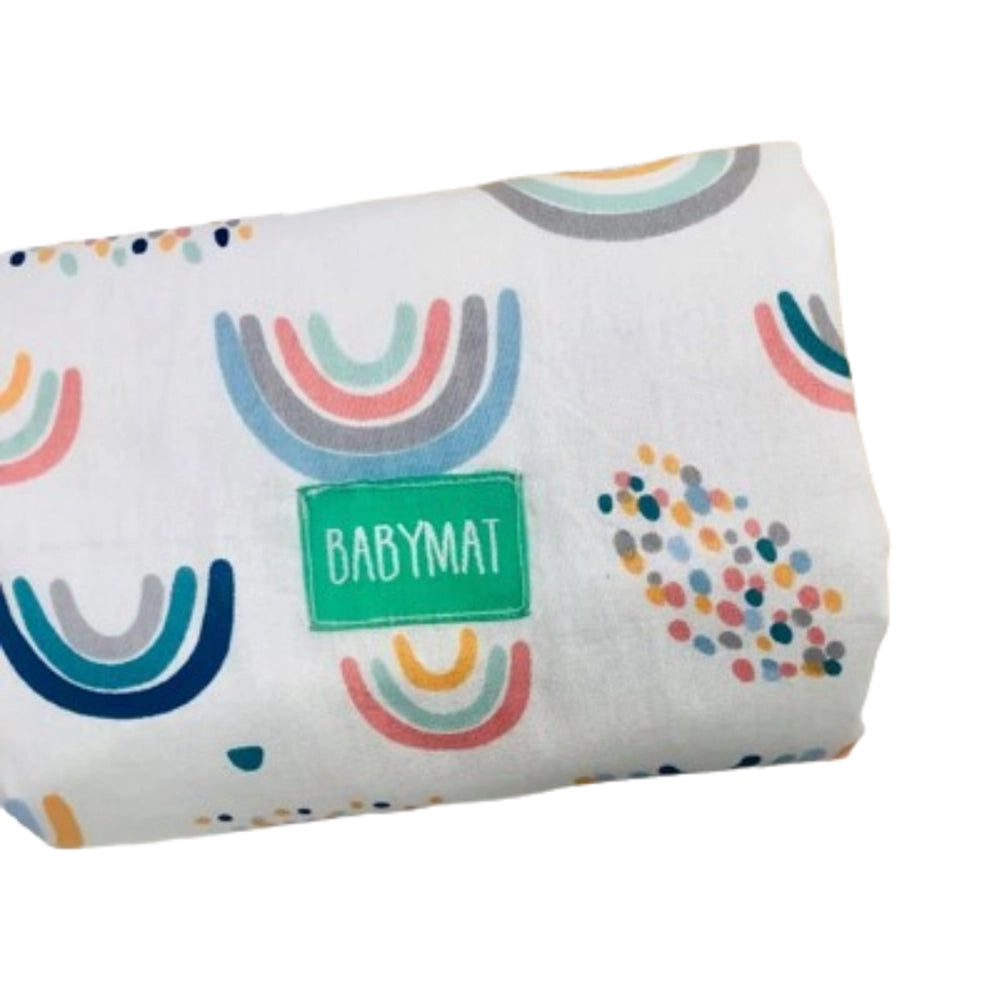Babymat Tapis à Langer - Rainbow Bleu