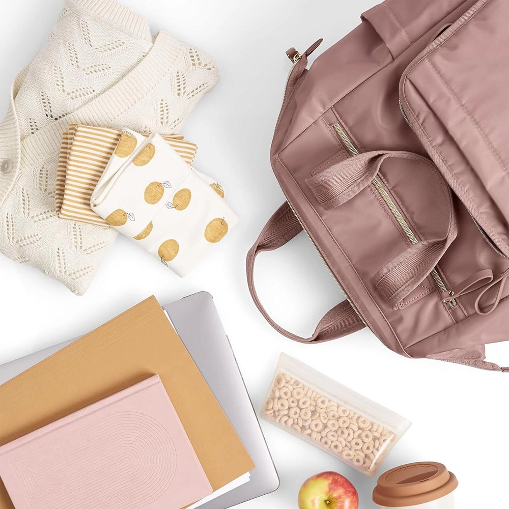 حقيبة حفاضات كبيرة مفتوحة مينفريم من سكيب هوب - وردي