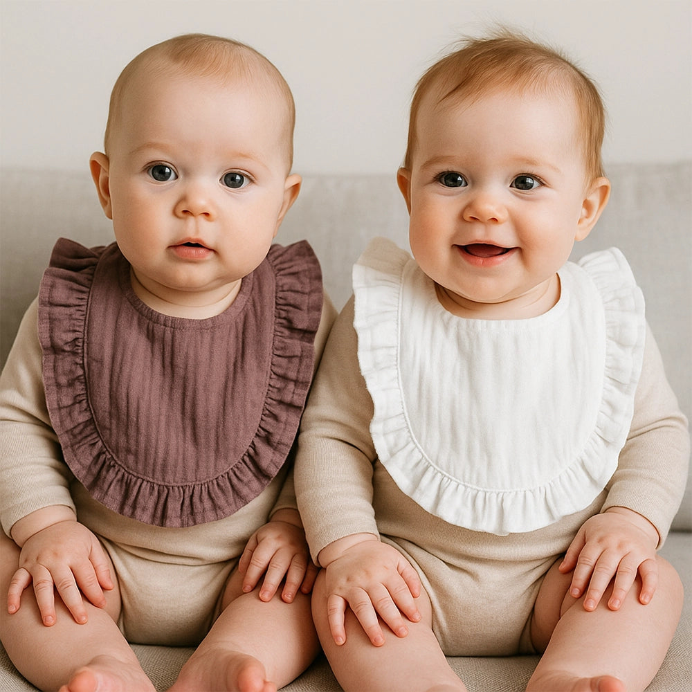 Babymat Set of 2 Bibs - Snow Hug