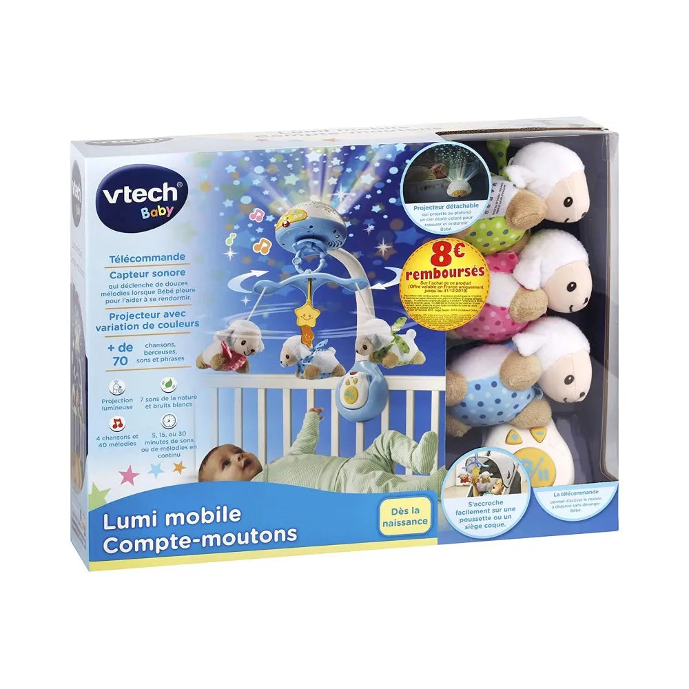 Vtech Móvil de Cuna Cuenta Ovejas - Azul