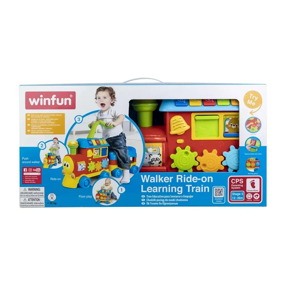 Winfun Train d'apprentissage Walker Ride-On – 12M+