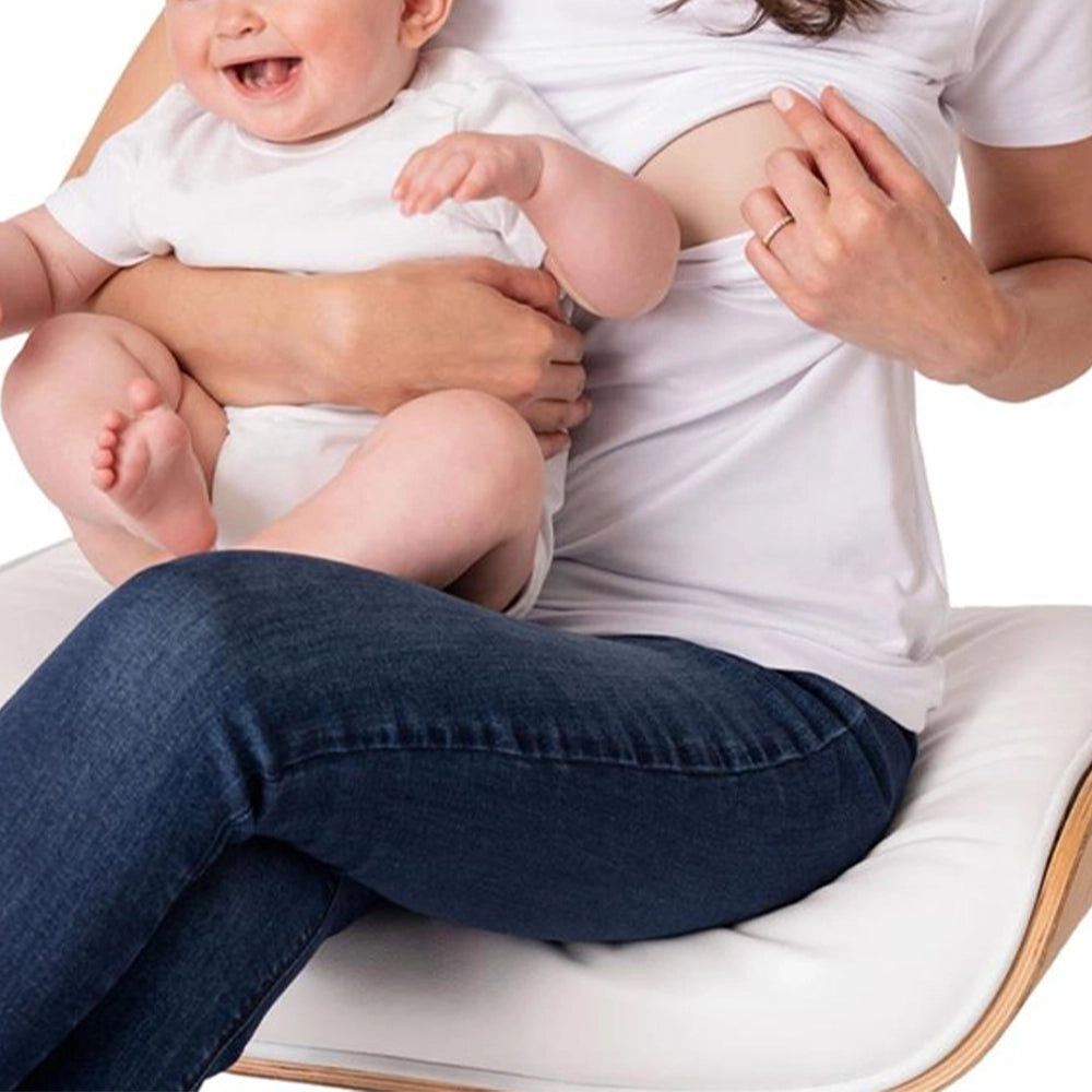 Camiseta de lactancia BébéYo - Blanca