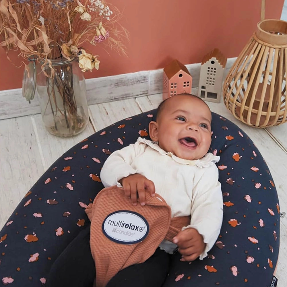 Coussin d'Allaitement & Grossesse 3en1 Multirelax - Fleurs & Cassonade