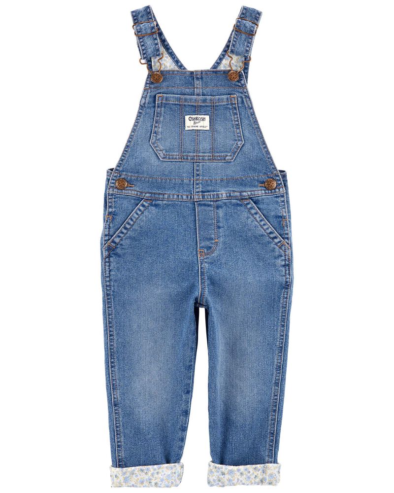 Salopette En Denim Extensible Doublée De Fleurs OshKosh - Jean