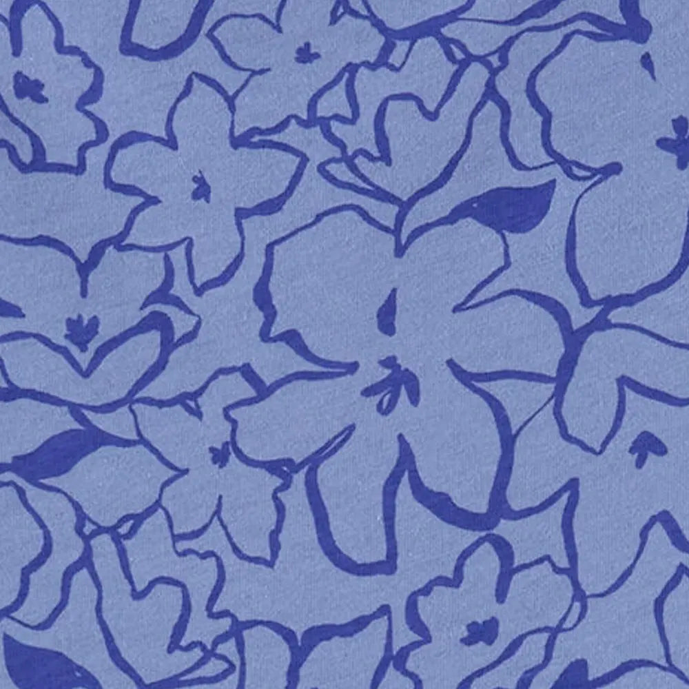 Barboteuse en Coton Carter's - Fleurie Bleu