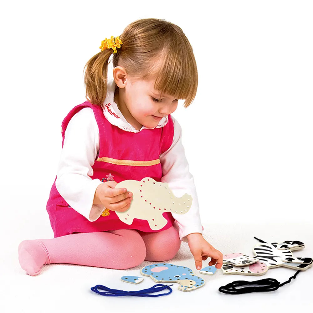 Viga Toys Laçage d'Animaux Sauvage 3A+